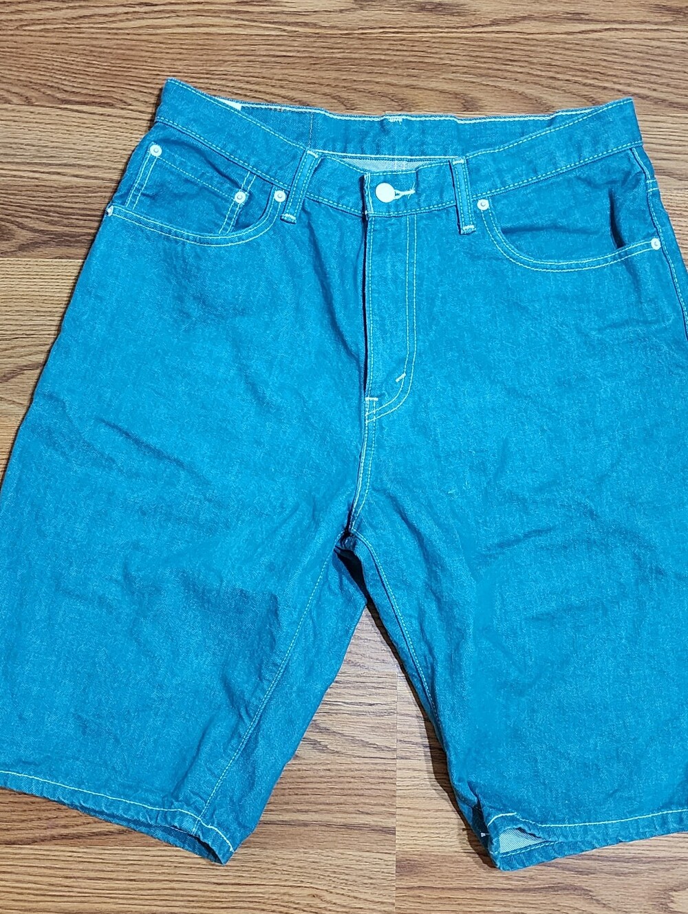Levis Jean Shorts 569 Mens 32 Loose Straight Denim  Baggy Skater Colorful Jorts